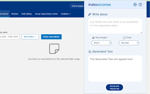 Instasponse AI screenshot