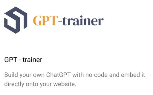 GPT Trainer screenshot