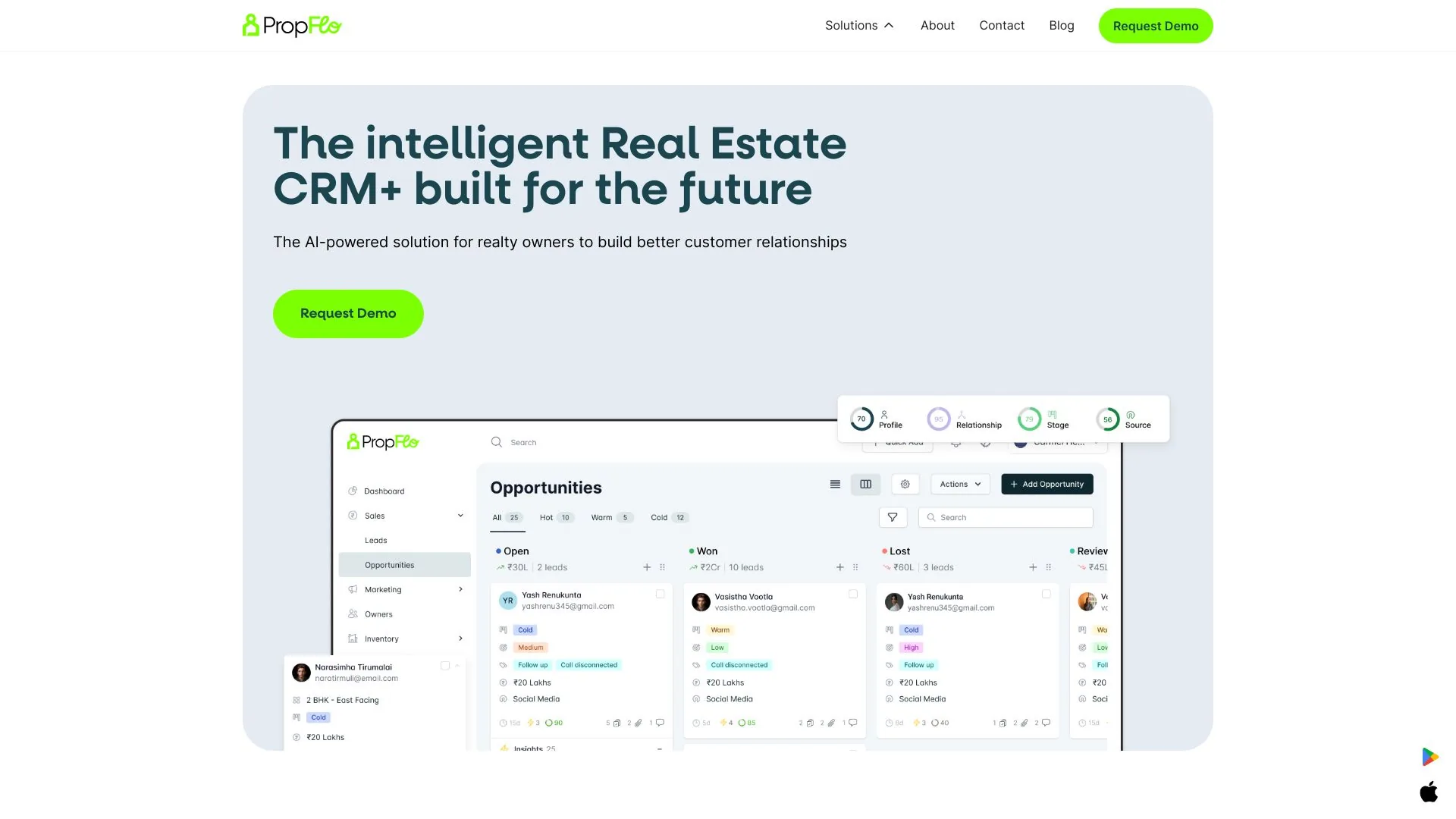AI Real Estate CRM screenshot