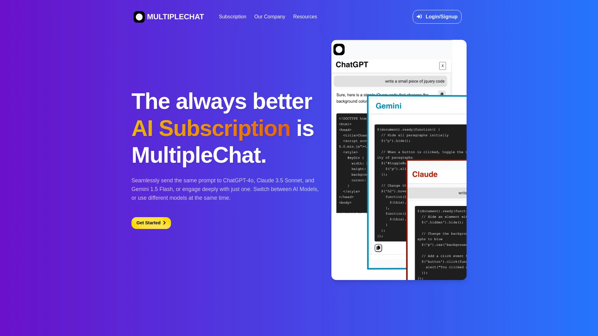 MultipleChat screenshot