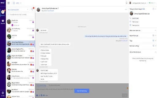 Bizfly Chatbot AI screenshot