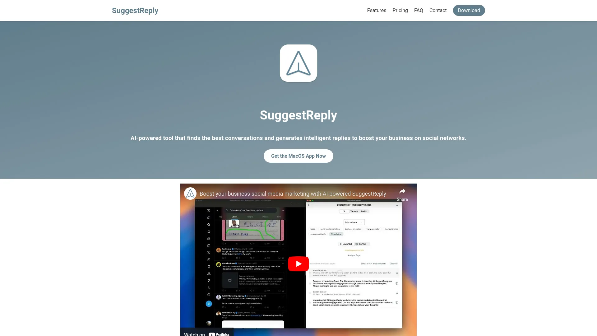 SuggestReply screenshot