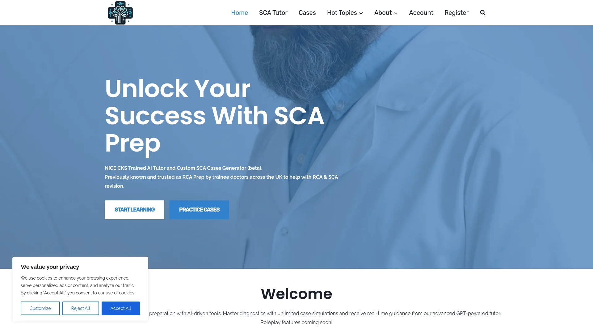 SCA Prep AI Tutor screenshot