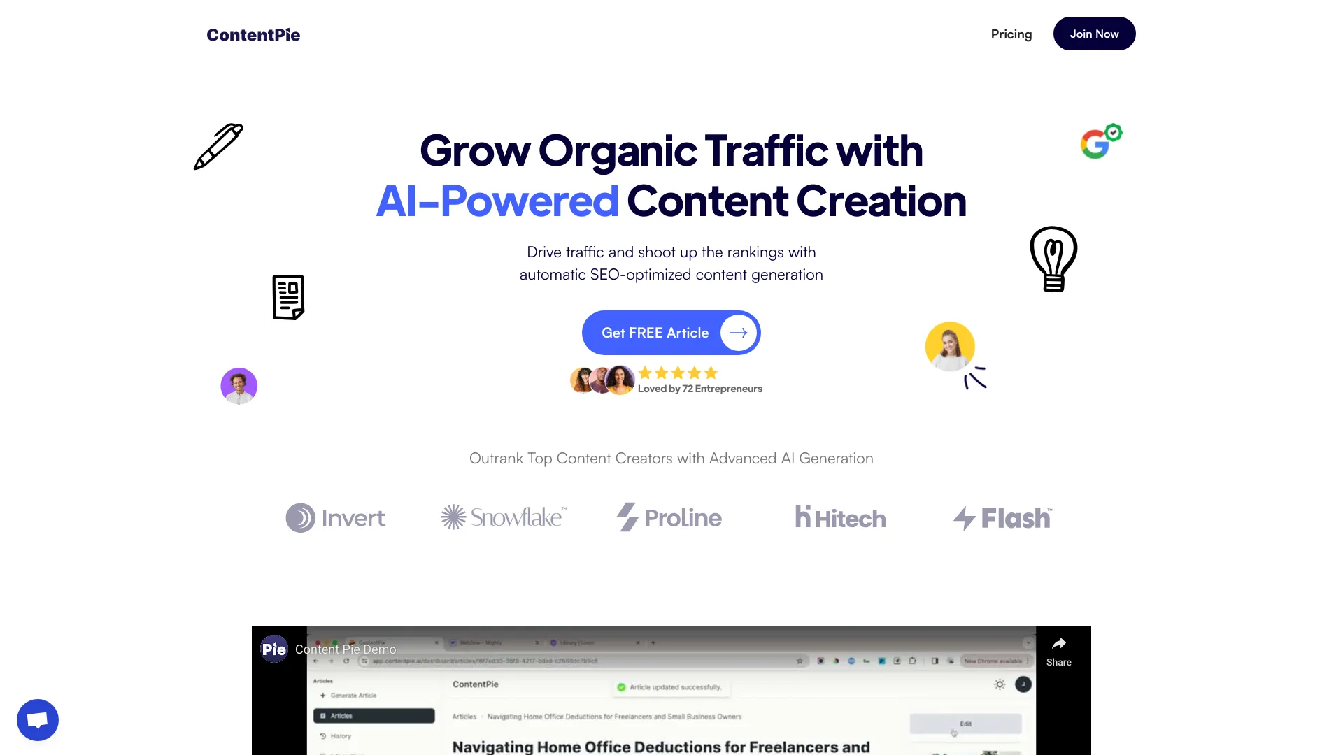 ContentPie screenshot