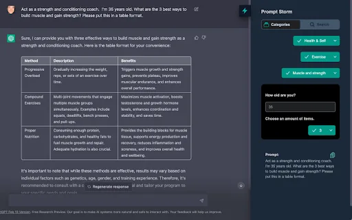Prompt Storm screenshot