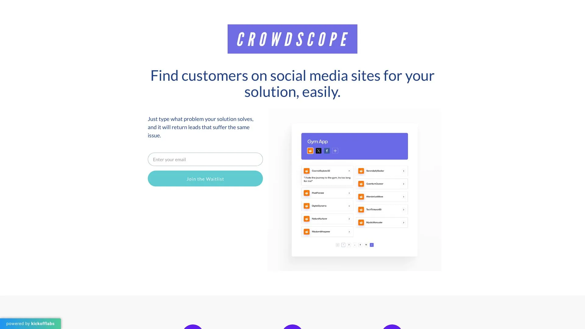 Crowdscope screenshot