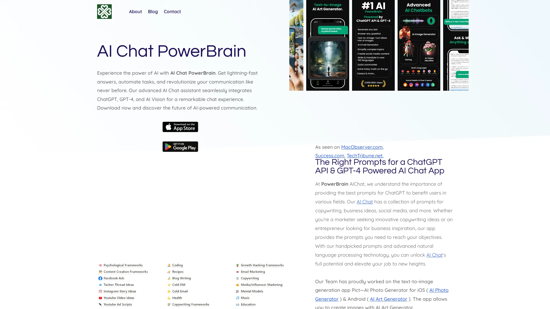 AI Chat PowerBrain screenshot