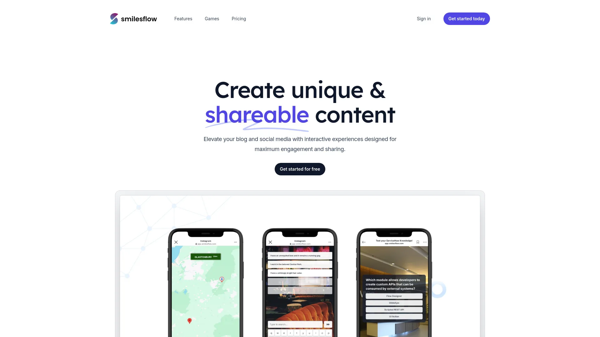 SmilesFlow screenshot