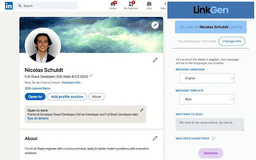 LinkGen screenshot