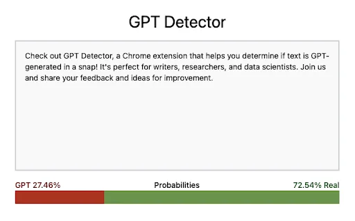GPT Detector screenshot