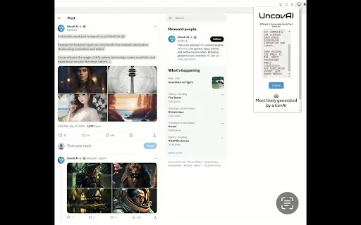 UncovAI screenshot