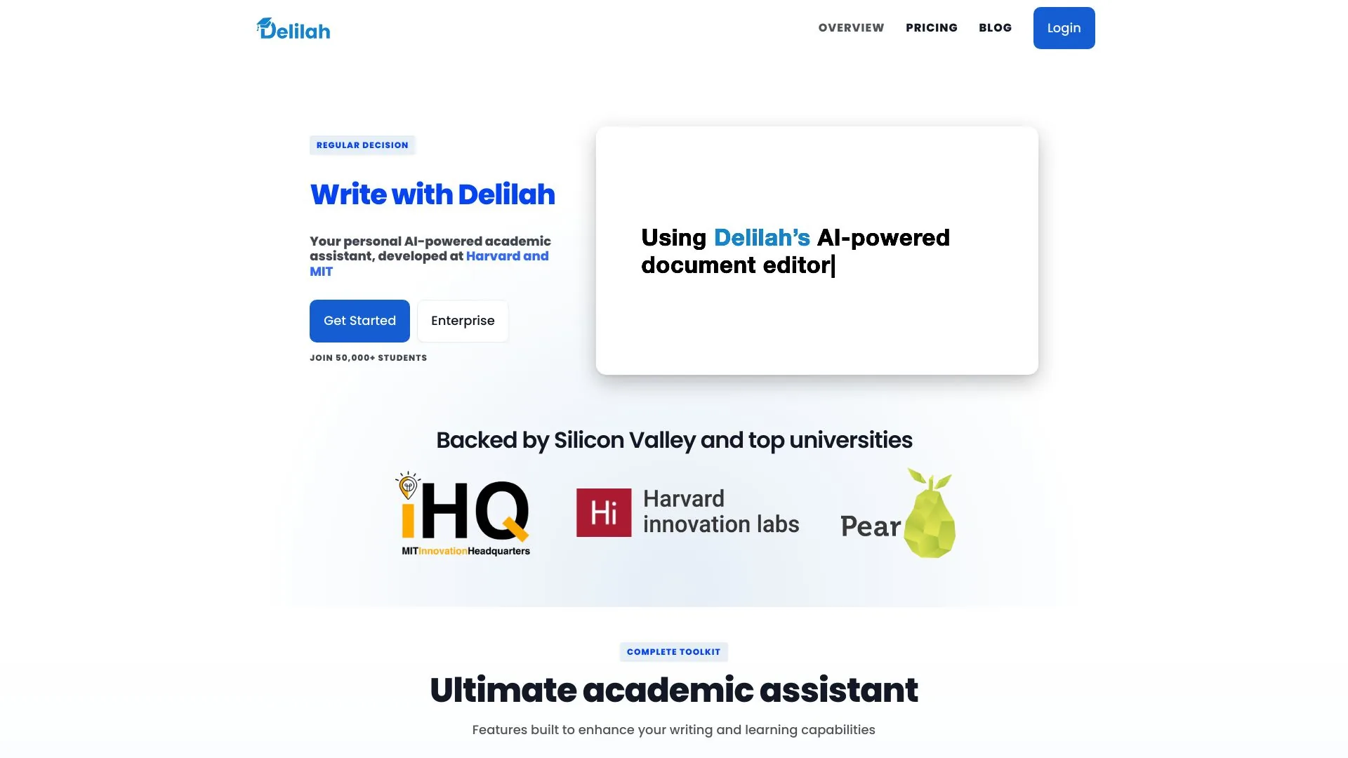 Delilah screenshot