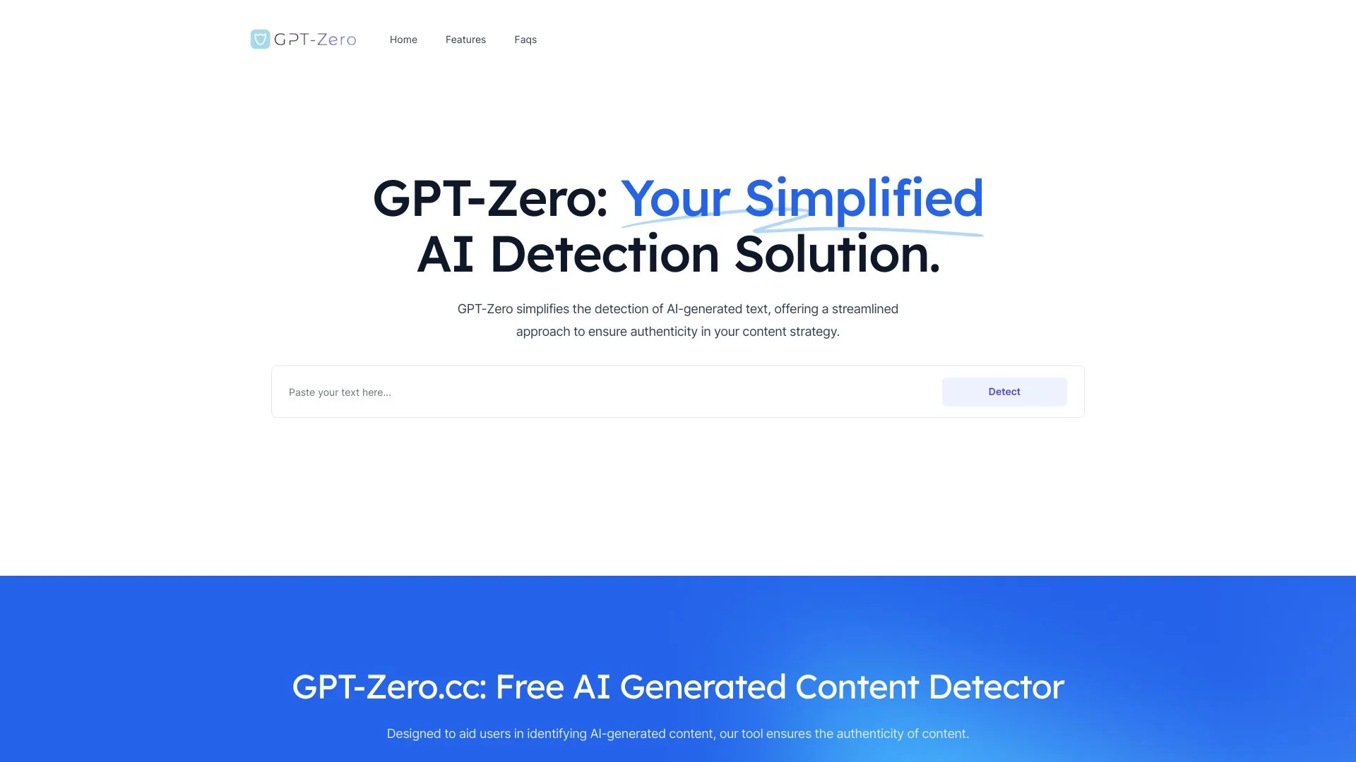 GPT-Zero.cc screenshot