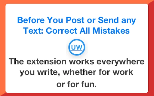 UpWrite AI Proofreading Chrome Extension screenshot