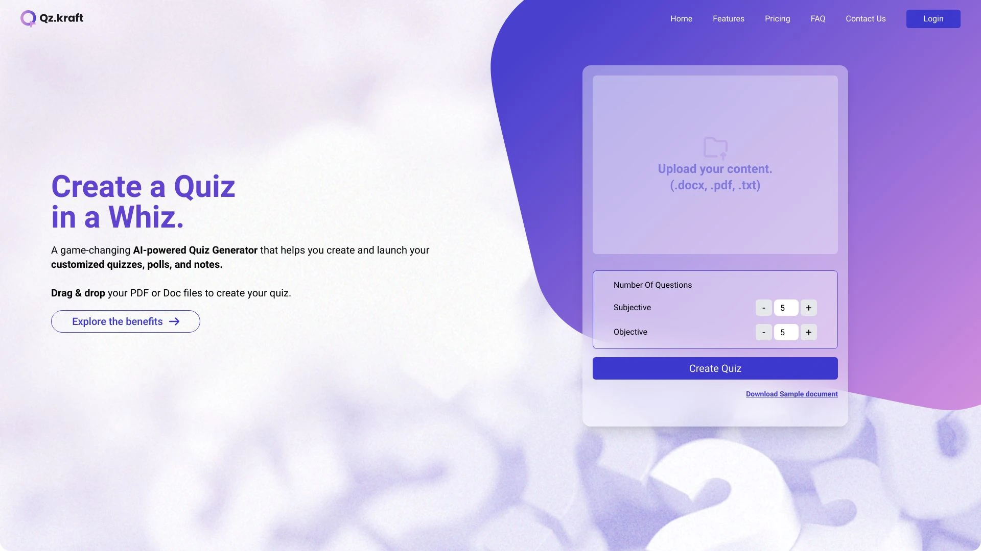 Qz.kraft screenshot