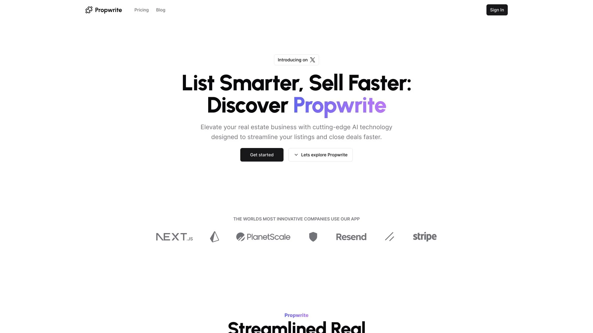 Propwrite screenshot