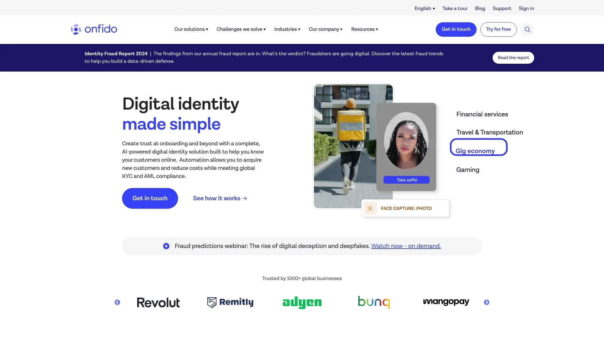 Onfido screenshot