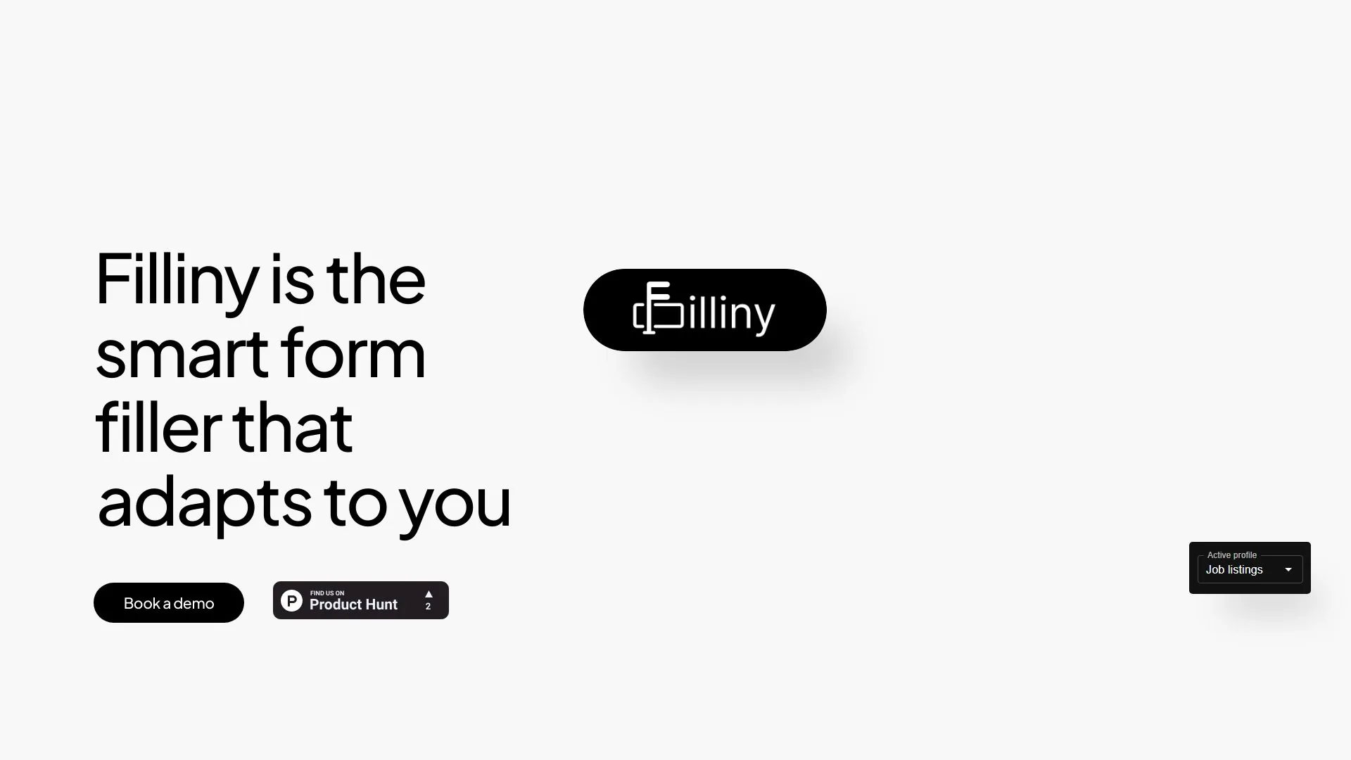 Filliny | AI-Powered Form Filling screenshot