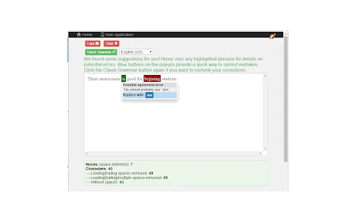 Grammarly screenshot