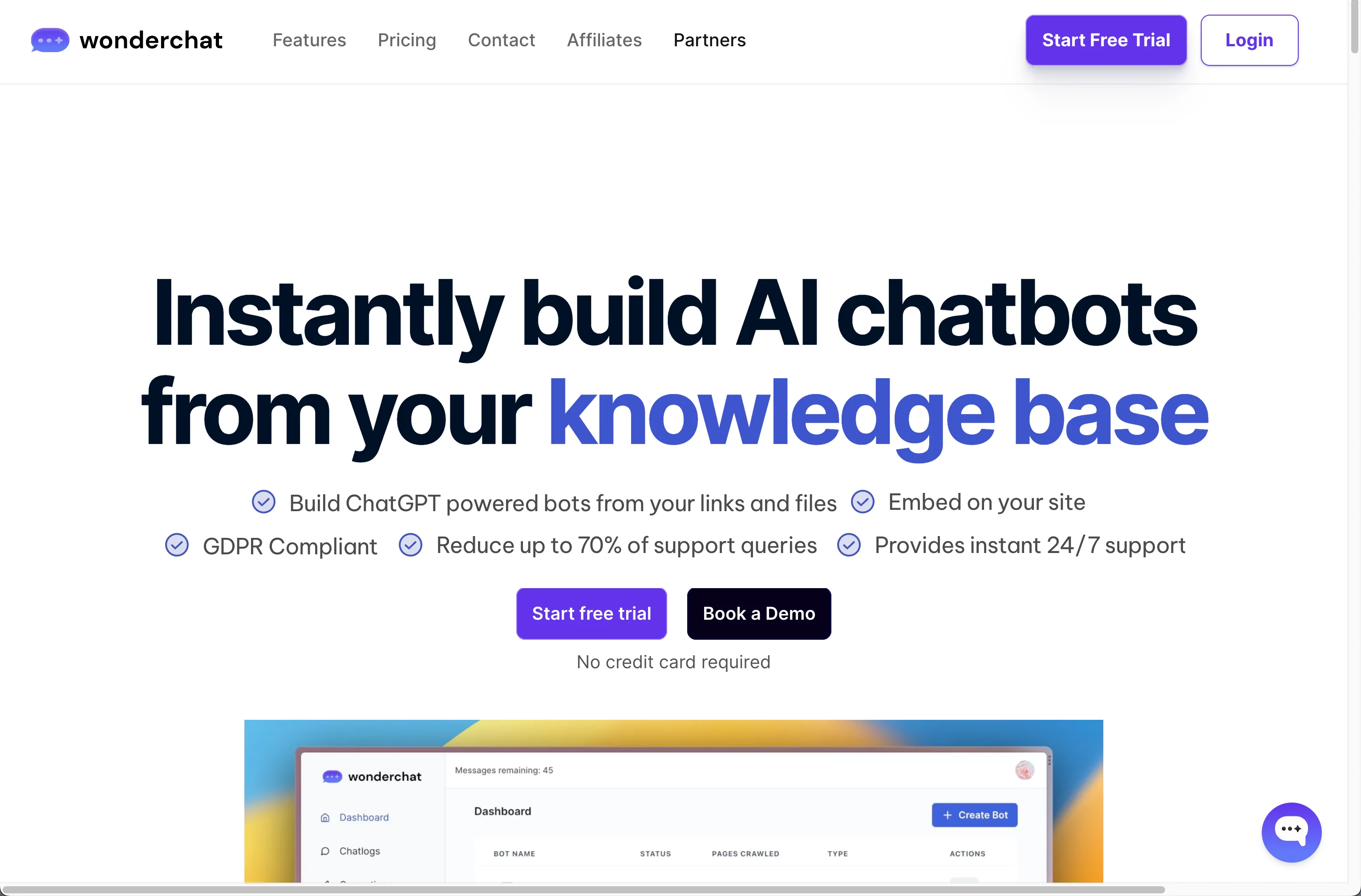 Wonderchat screenshot