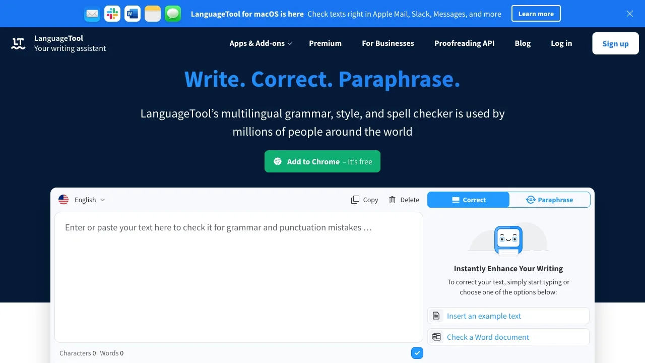 LanguageTool screenshot