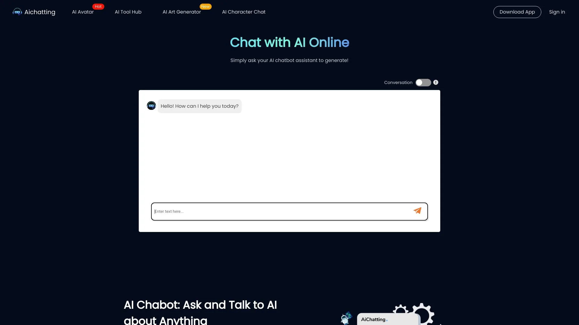 AiChatting.net screenshot