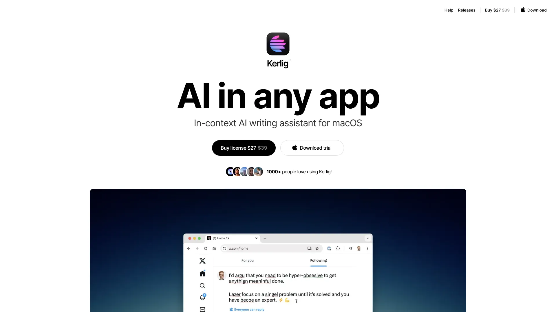 Kerlig screenshot
