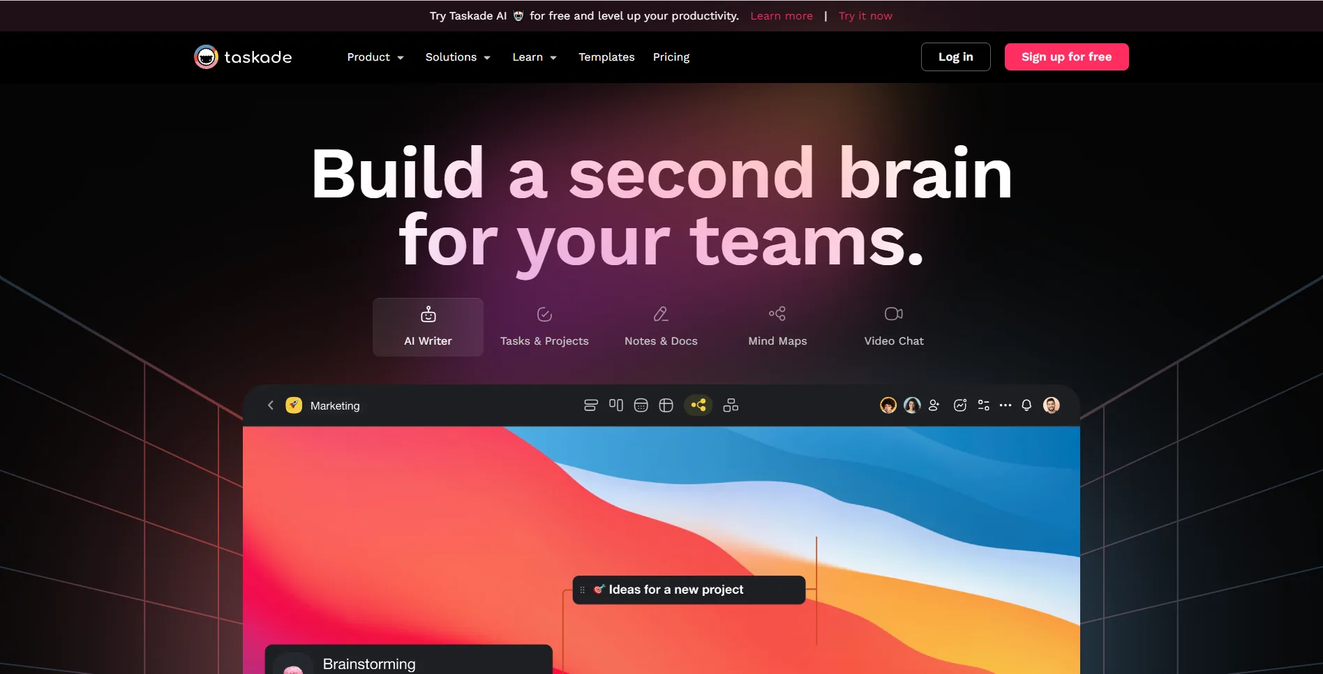 Taskade screenshot