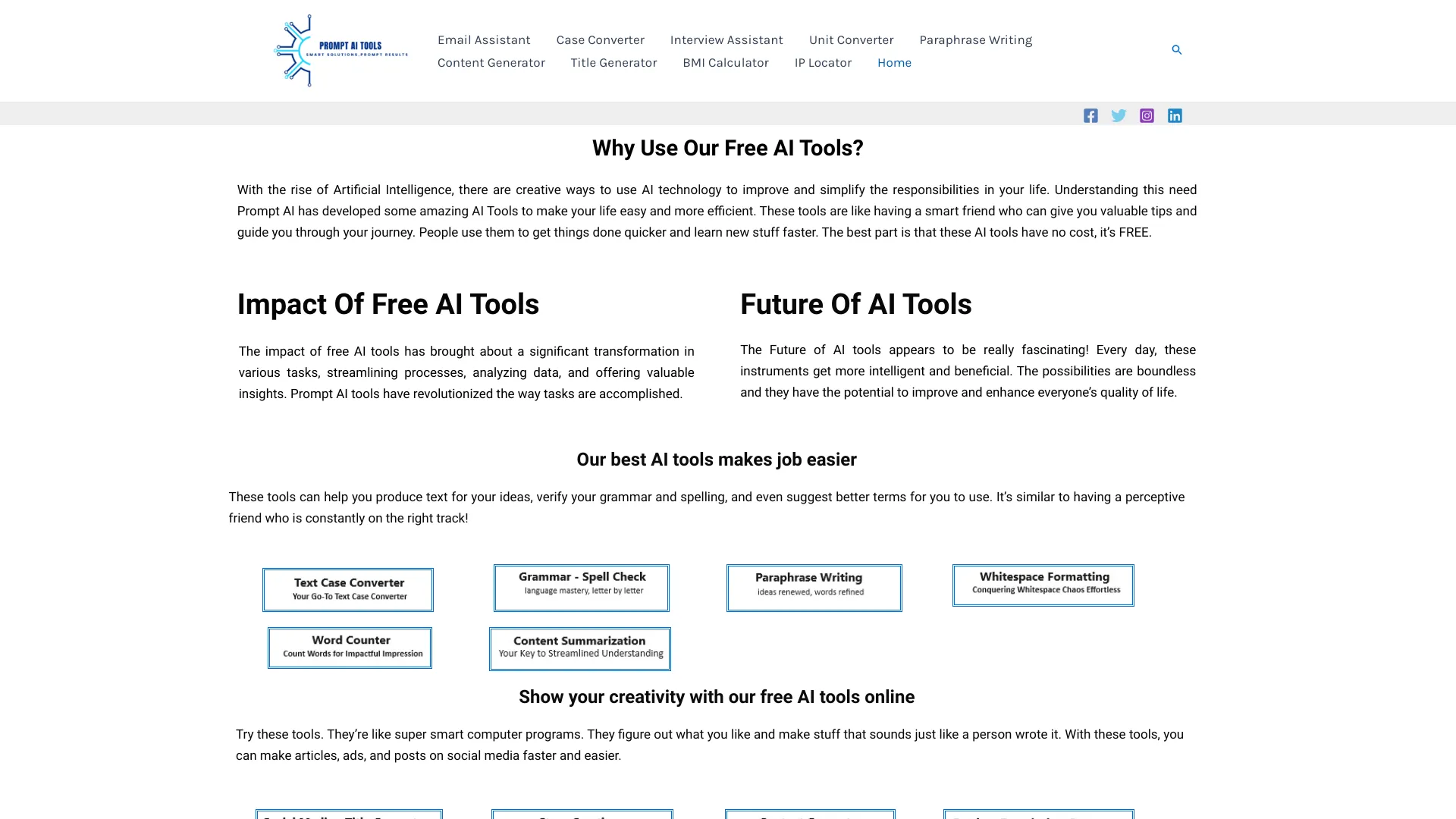 PromptAI Tools screenshot