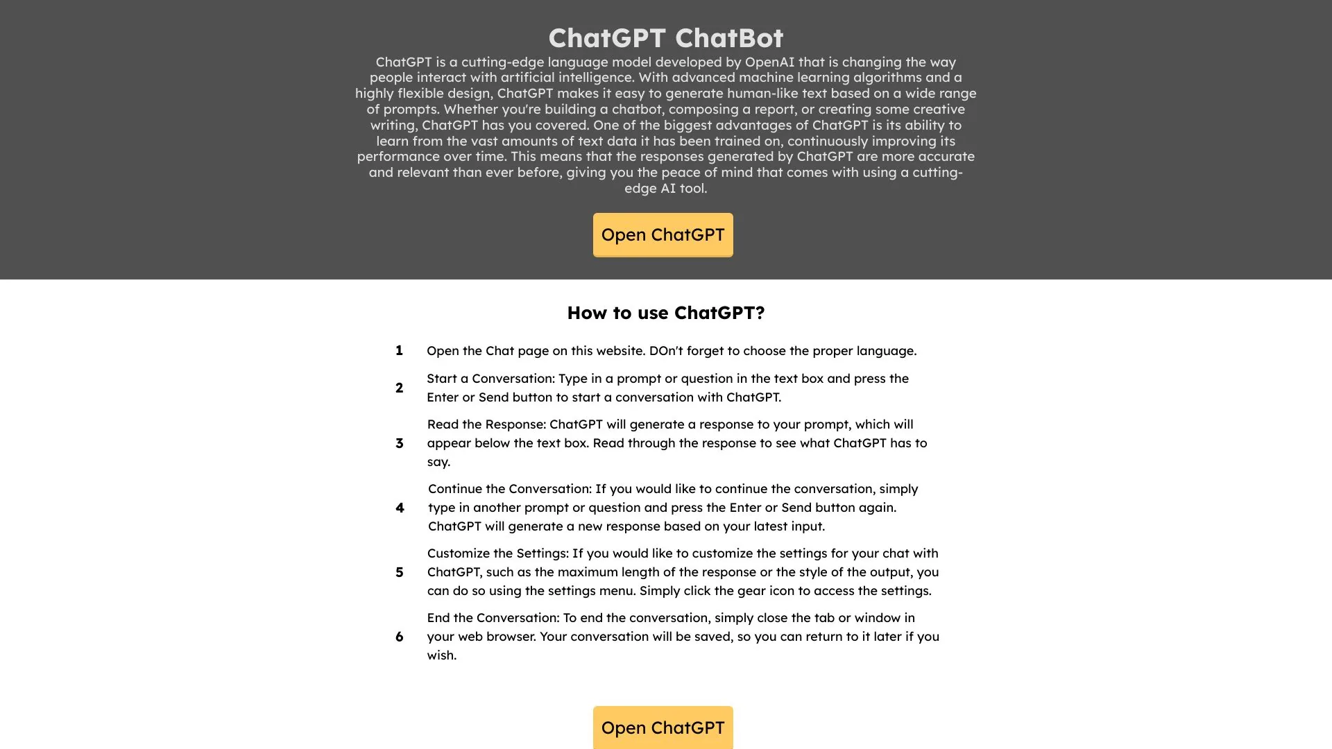 ChatGPT screenshot