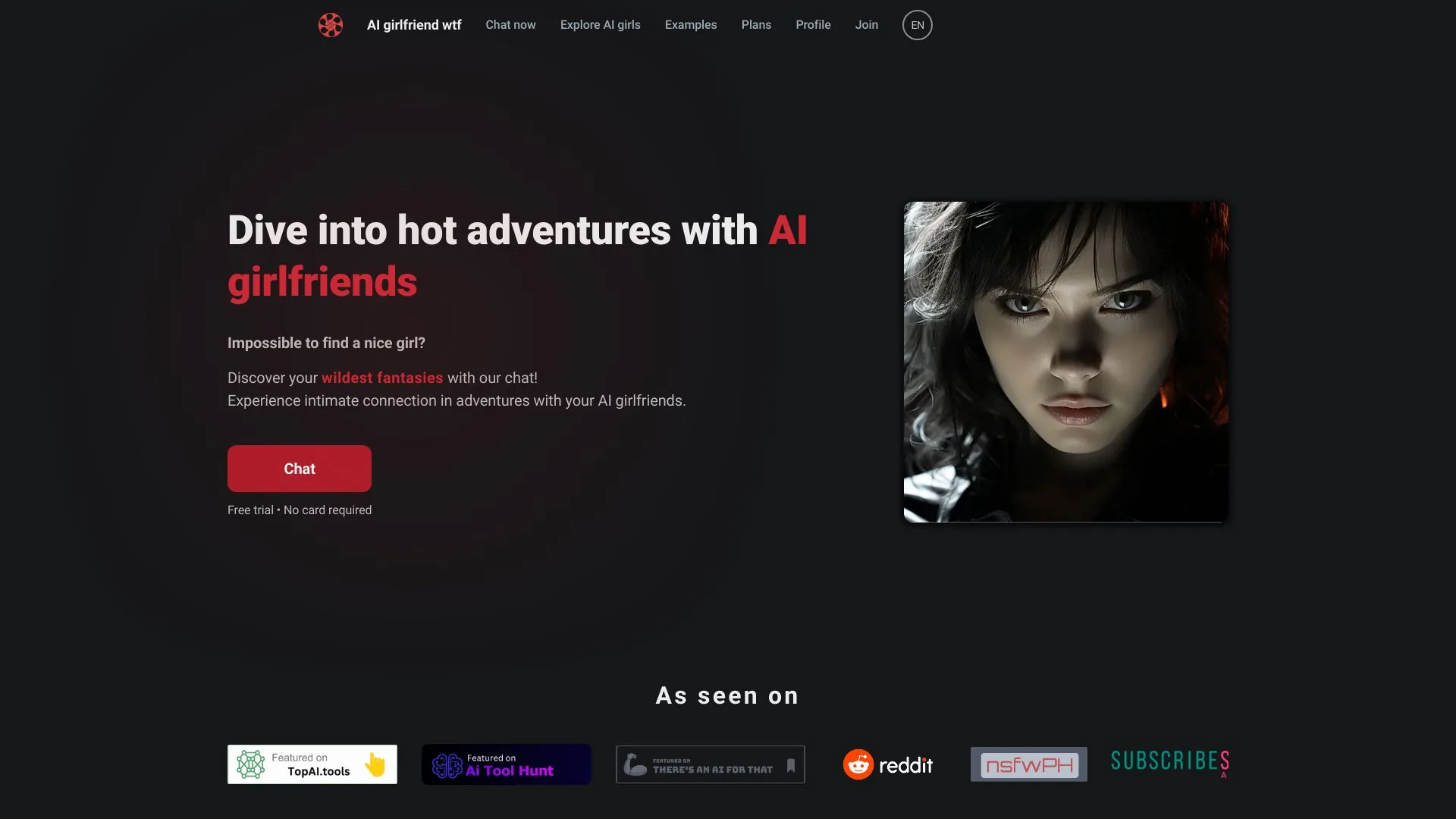 AI Girlfriend WTF screenshot