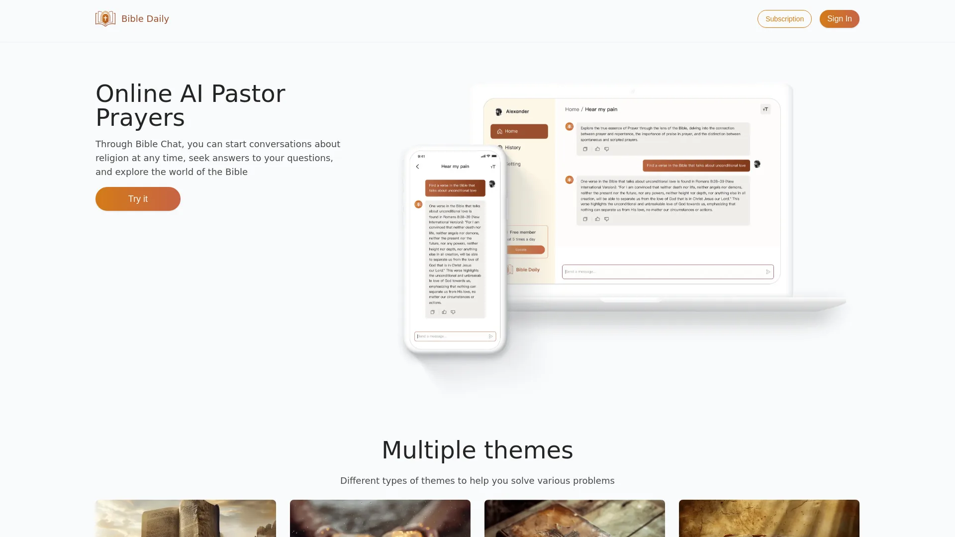 AI Pastor screenshot