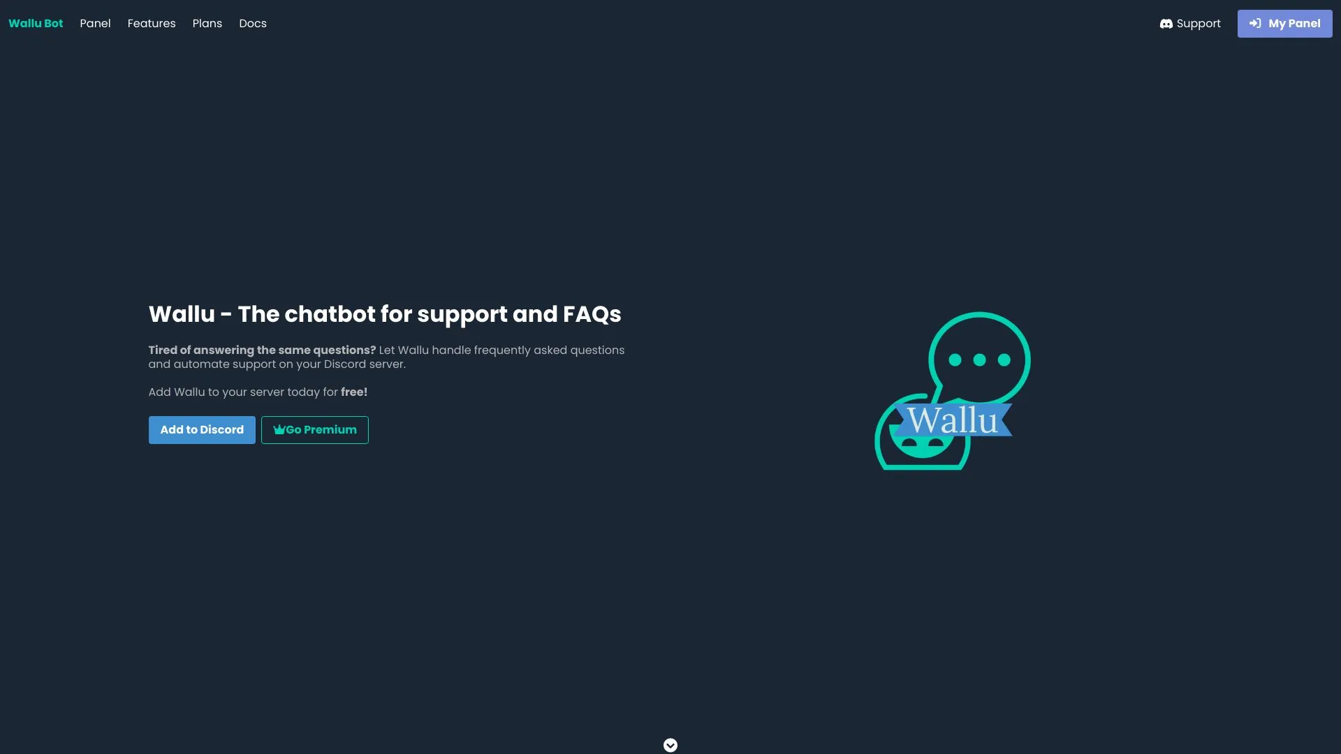 Wallu - Chatbot for Support and FAQs screenshot