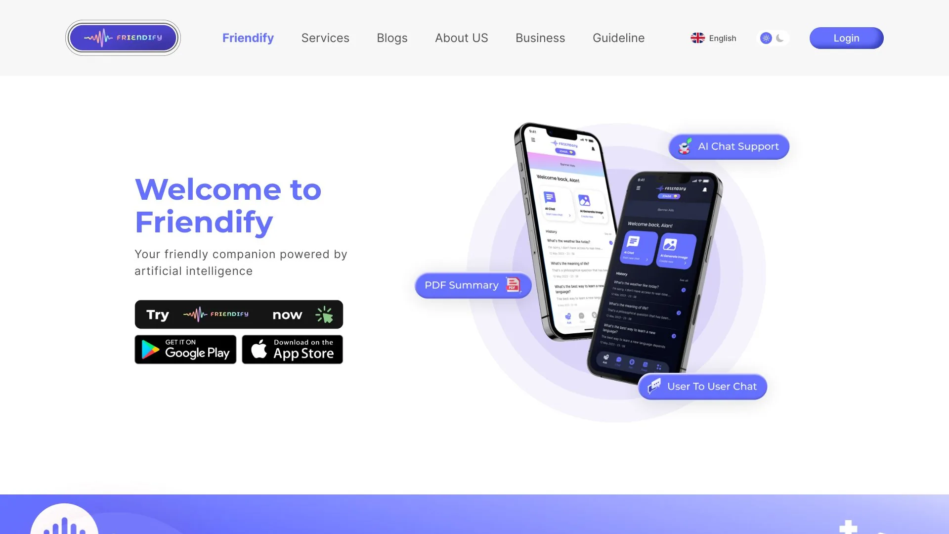 Friendify screenshot