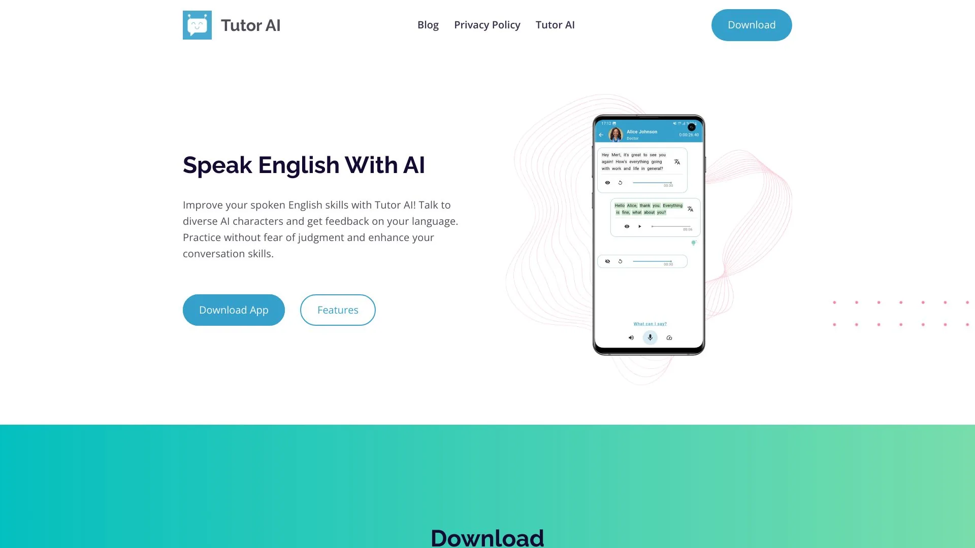 Tutor AI screenshot