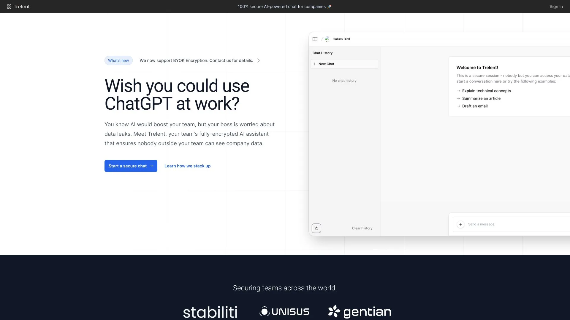 Trelent screenshot