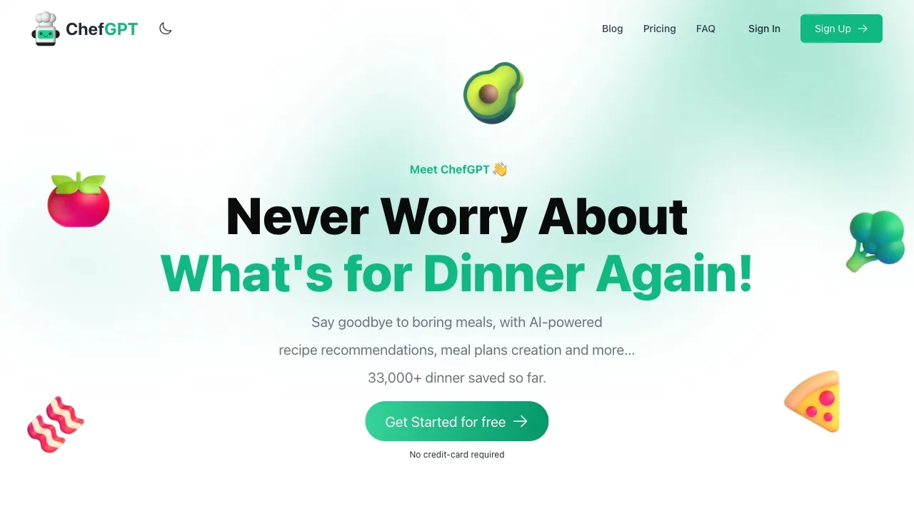 ChefGPT screenshot
