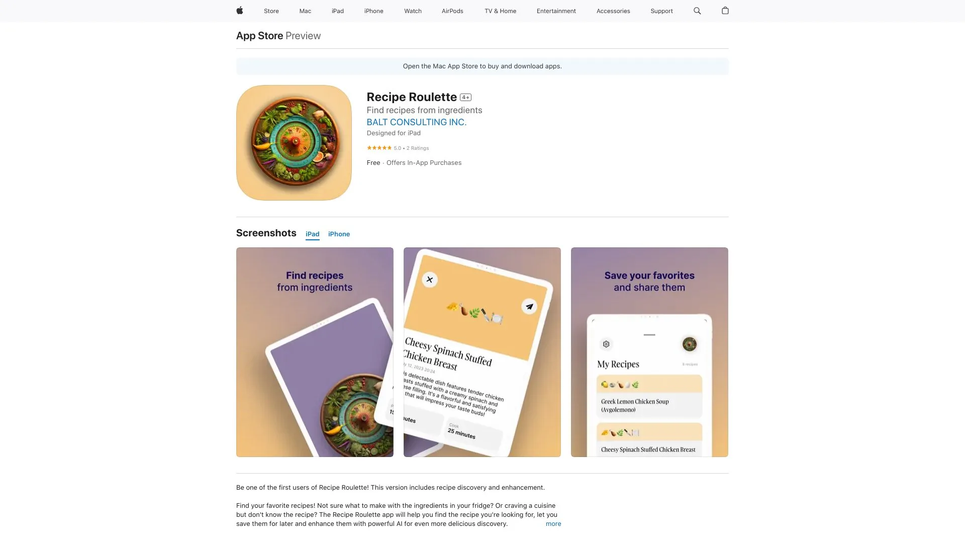 RecipeAI screenshot