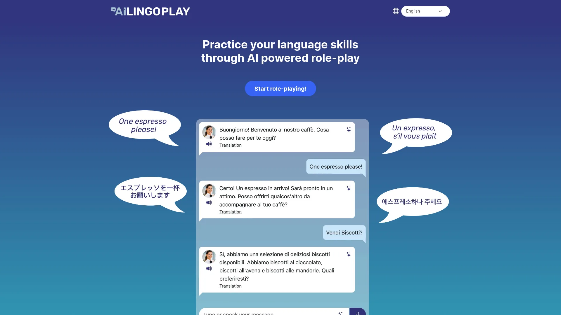 AI Lingo Play screenshot