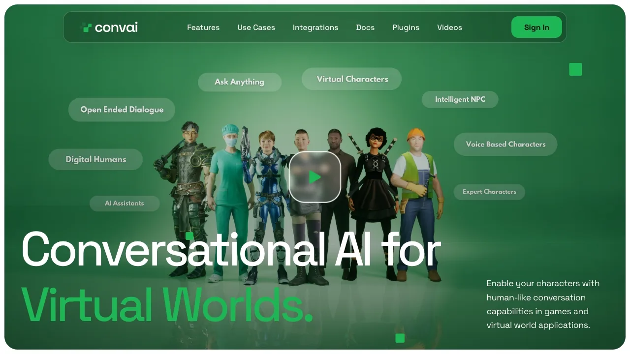 Convai - Conversational AI for Virtual Worlds screenshot