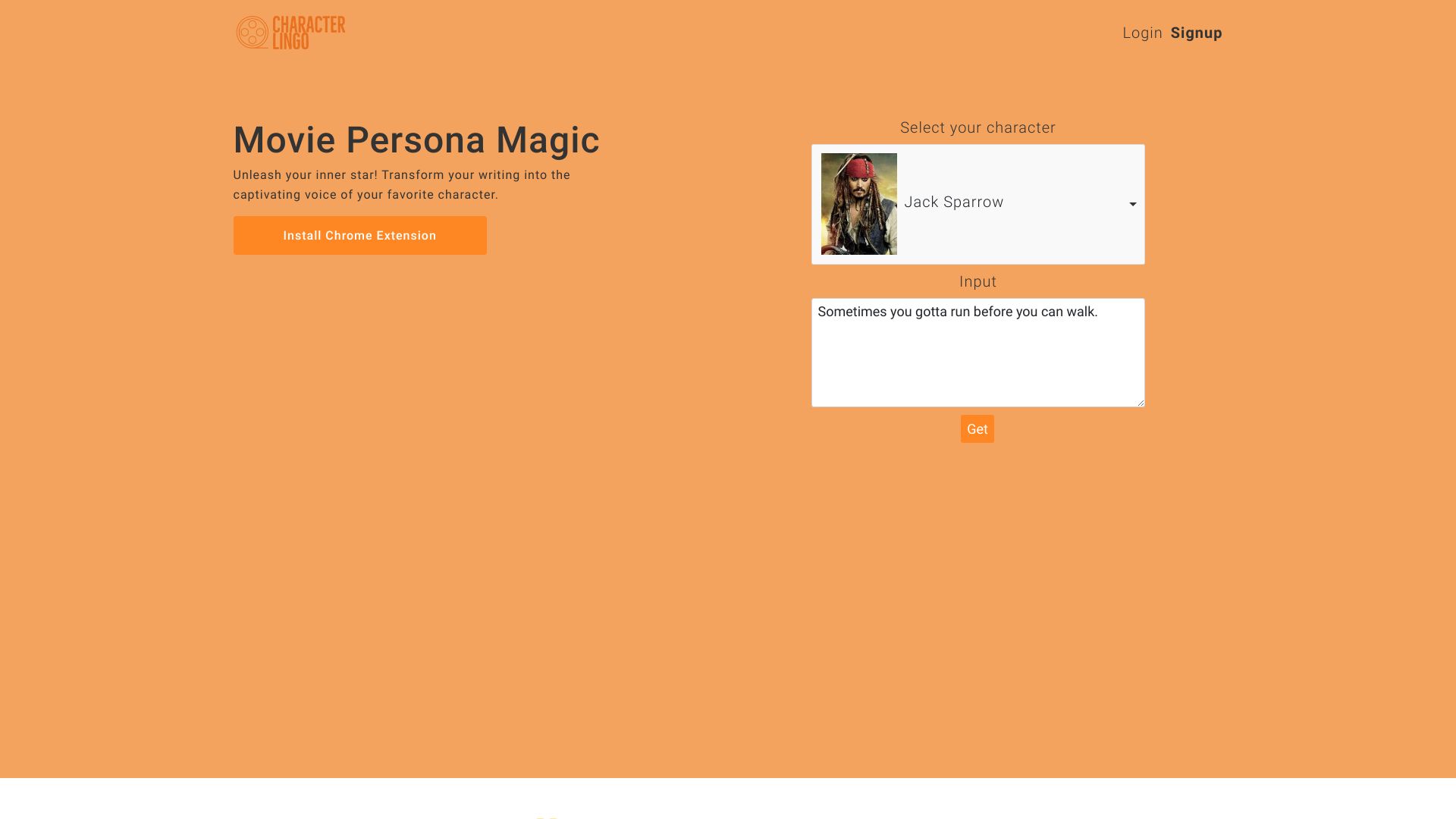 CharacterLingo screenshot