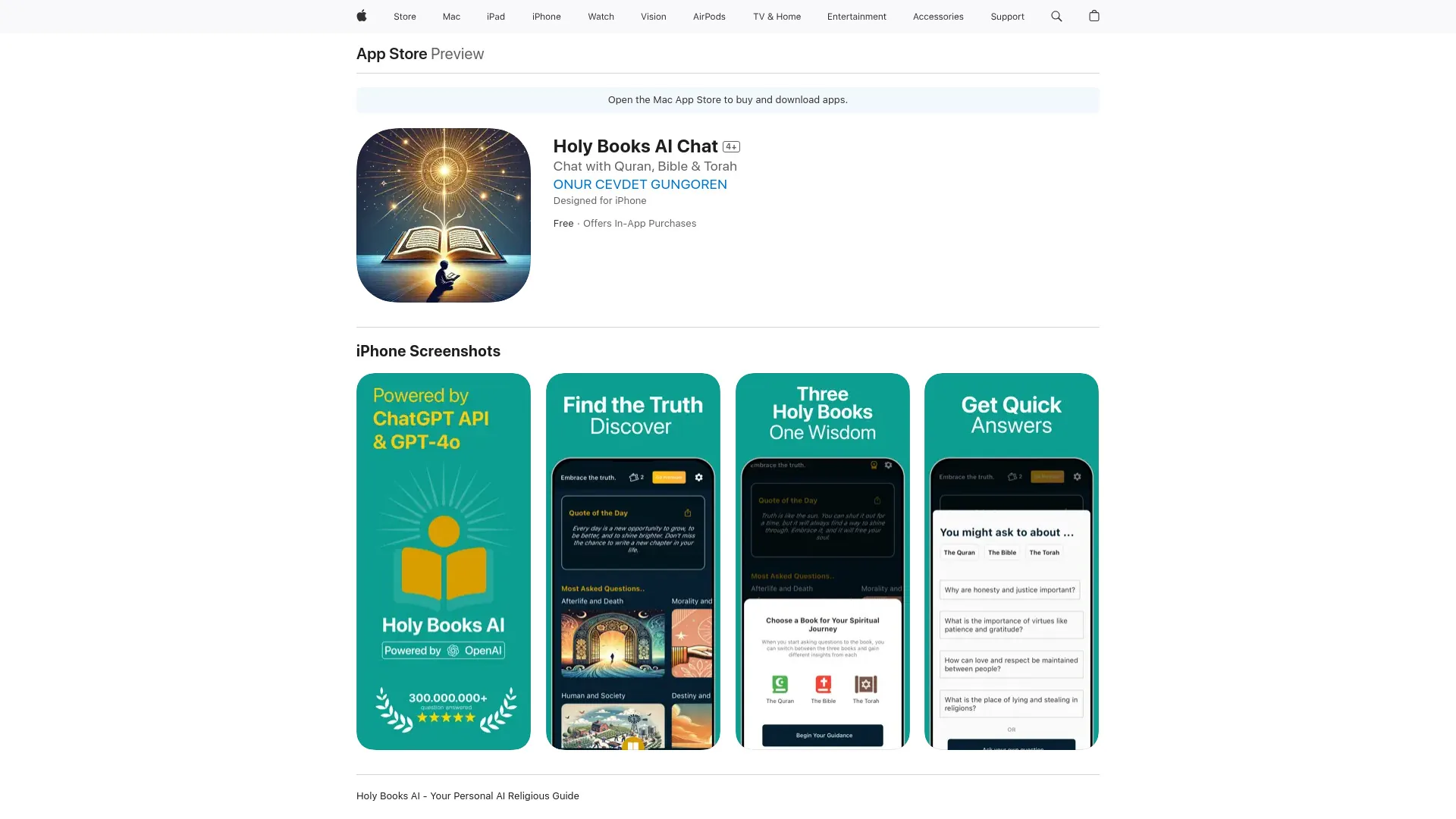 Holy Books AI screenshot