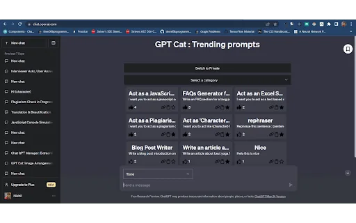 GPT Cat screenshot