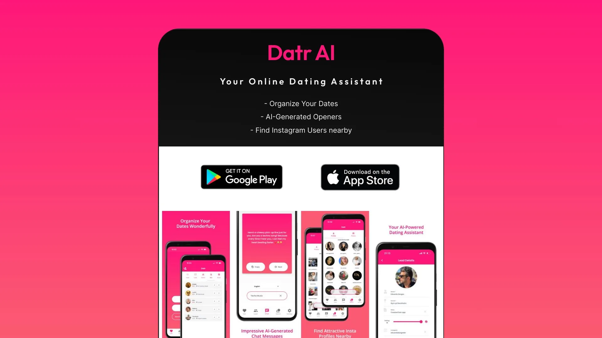 Datr AI screenshot