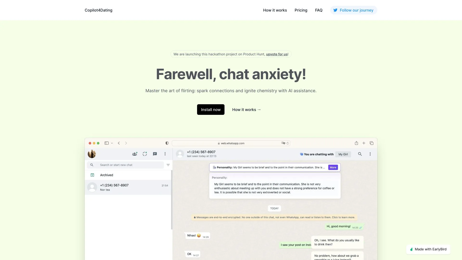 Copilot4Dating screenshot