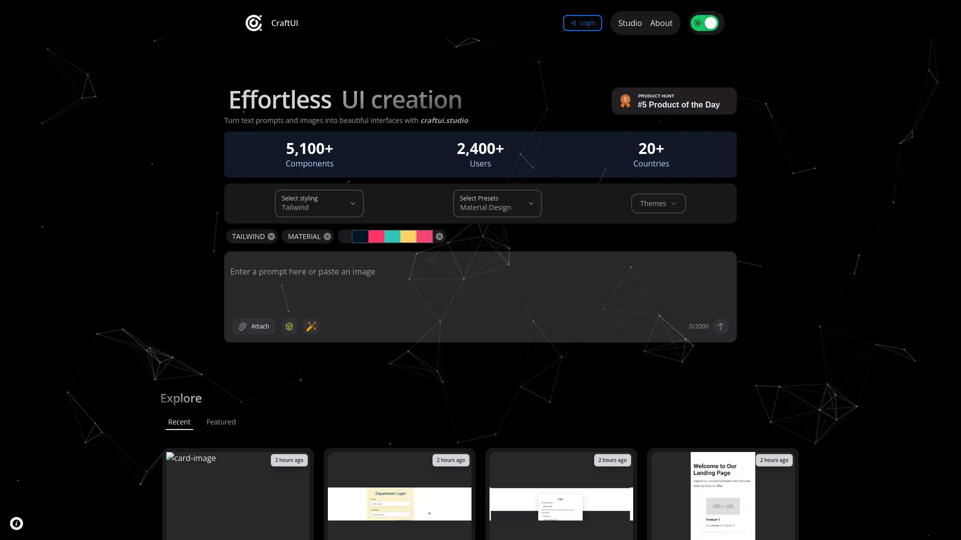 CraftUI screenshot