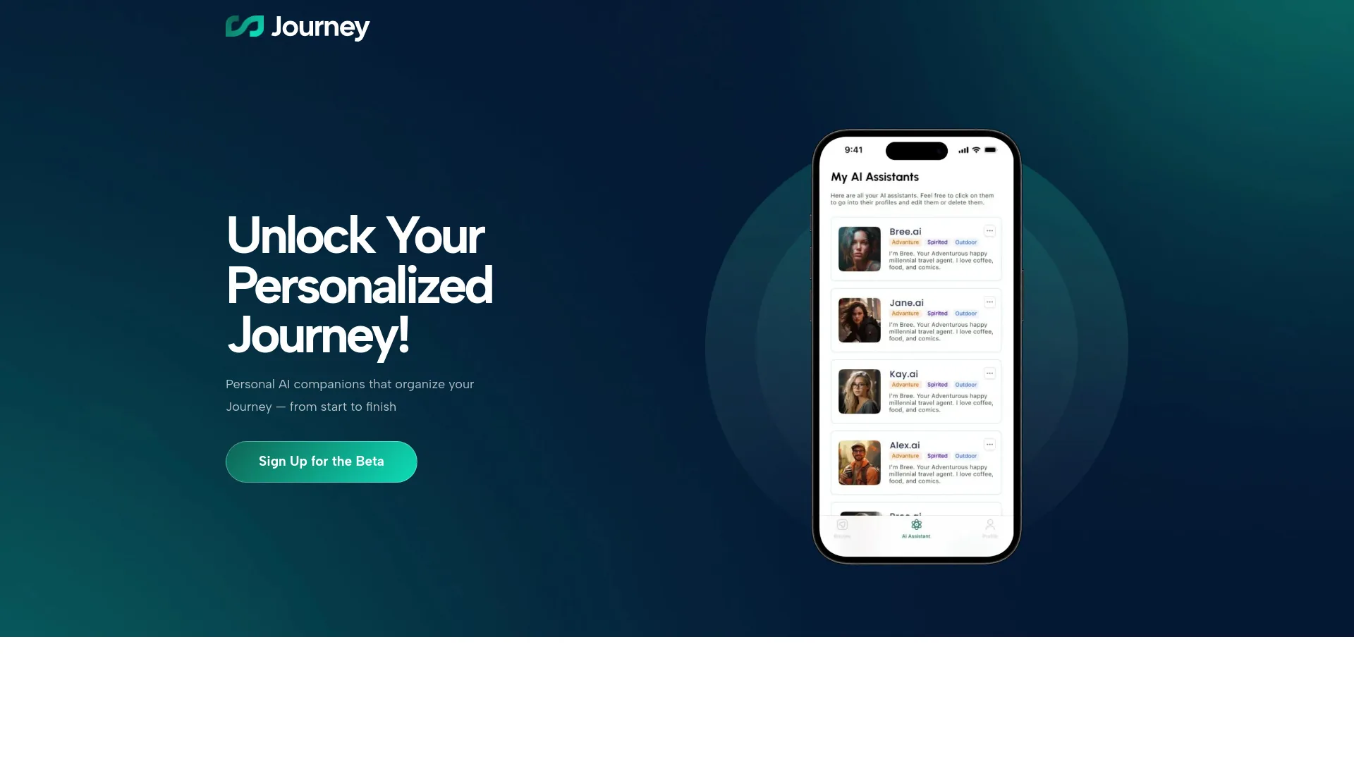 Journey.ai screenshot