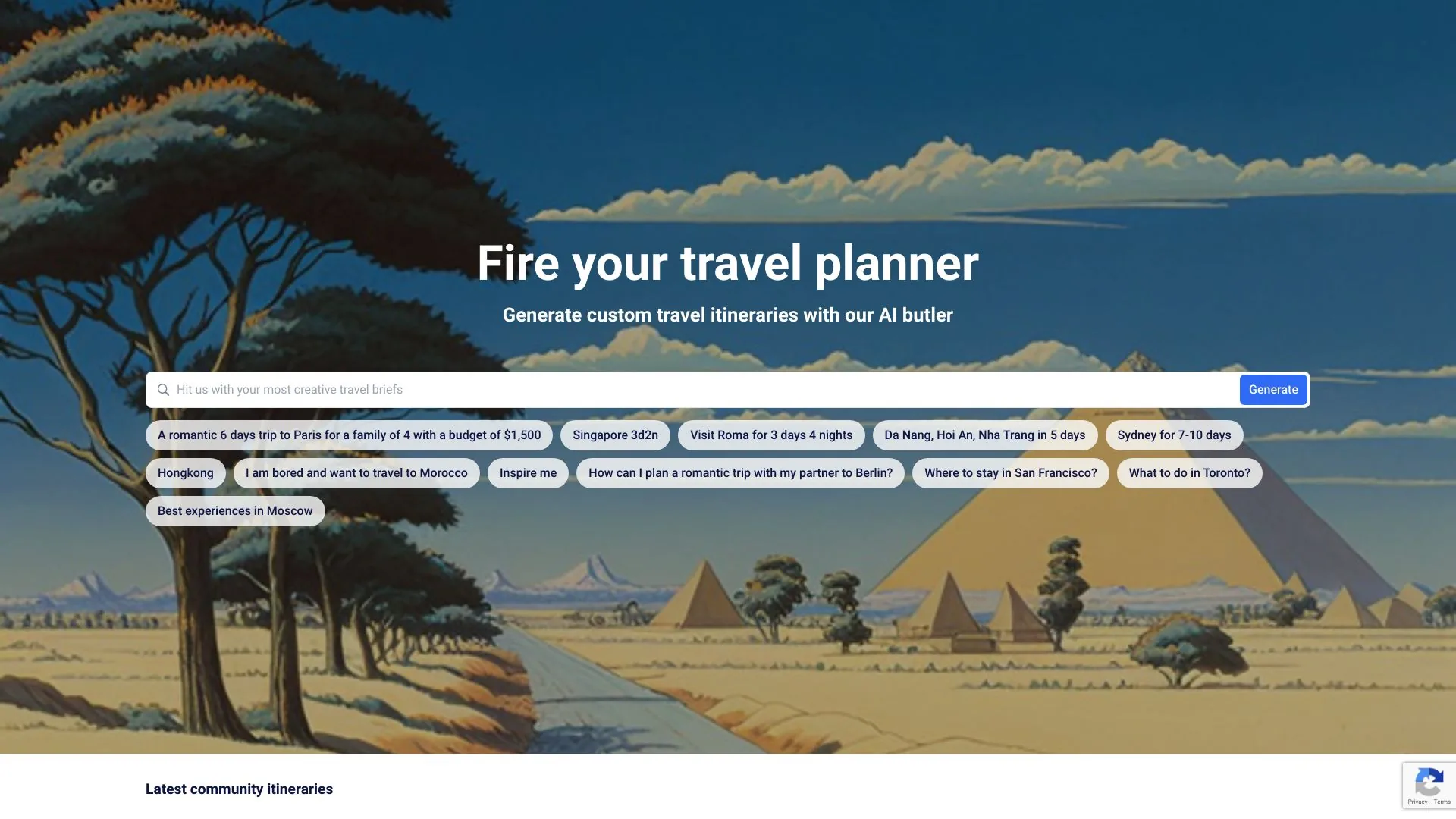 Itinerary Planner screenshot