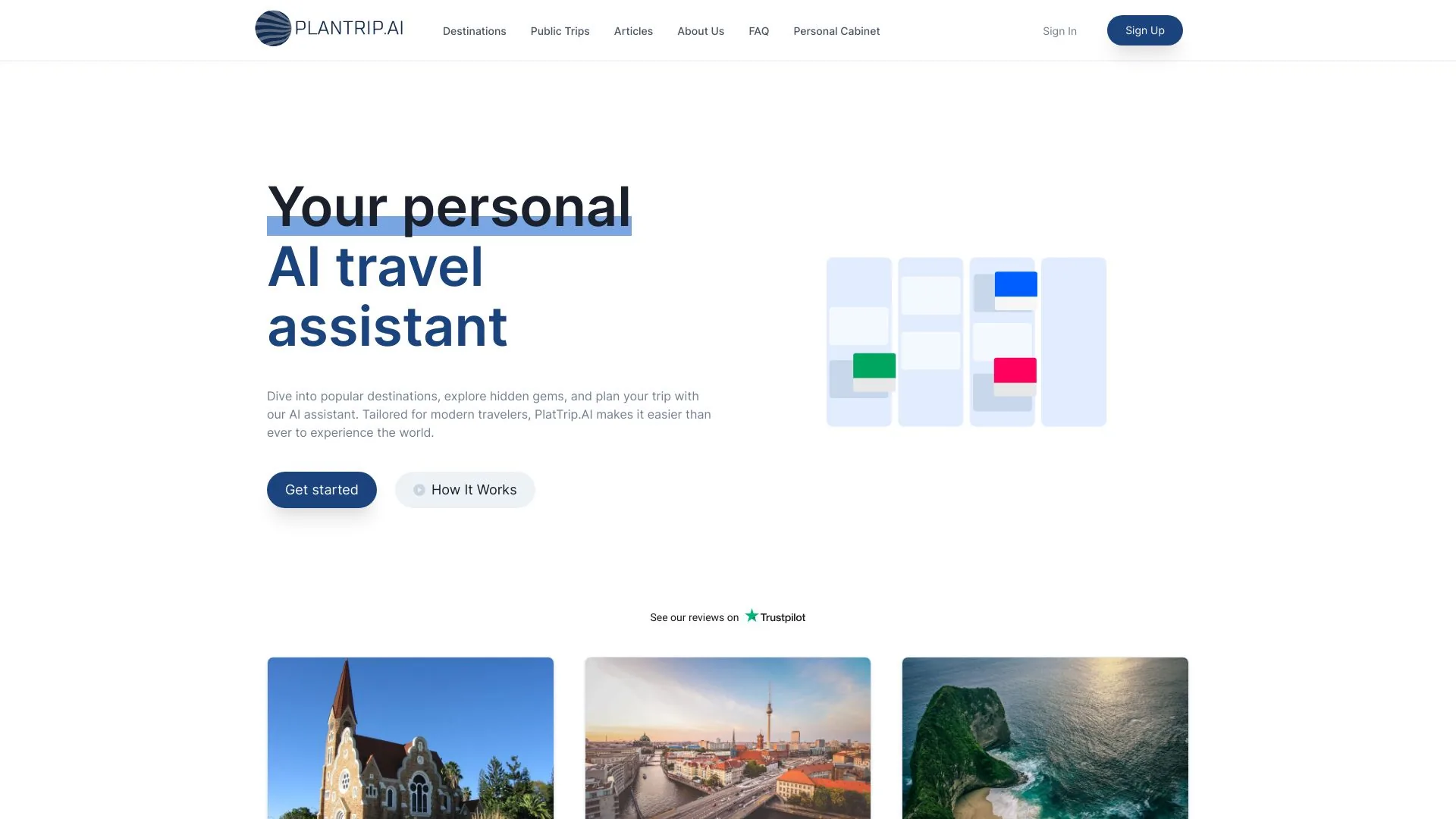 PlanTrip.AI screenshot