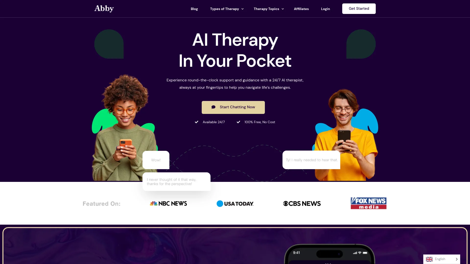 AI Therapy screenshot